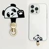 Cartoon Panda Cat Dog 360 Rotatable Metal Phone Tether Tab Patch Gasket Cellphone Lanyard Hanging Rope Safety Connecter Piece