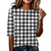 Women's Short Sleeve Round Neck Loose Fit Casual Lightweight Top Blouse for Everyday Wear
