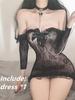 New Ladies Summer Lingerie Fishing Net Wrap Hip Skirt Hollowed Out Backless Mini Short Skirt Bodysuits Dress Women Nightwear