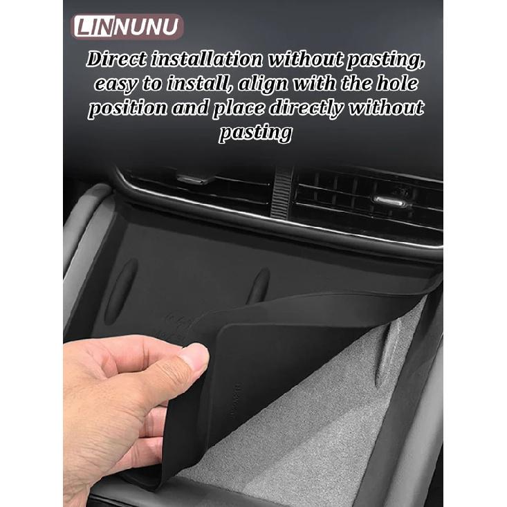 Linnunu Fit for Byd Sea Lion 07Ev2024 Automotive Interior Accessories Central Control Wireless Charging Silicone Mat Central Protective Mat Anti-Slip