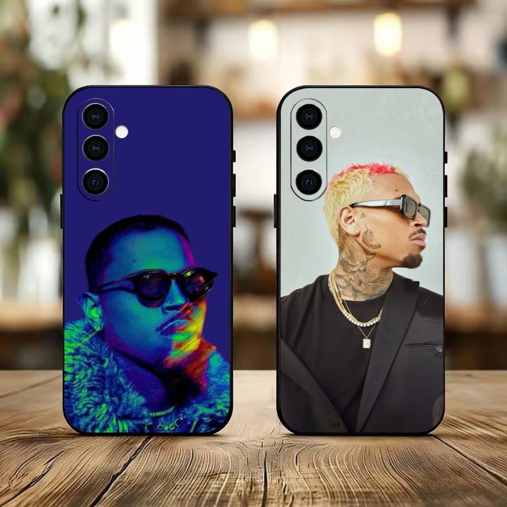 C-B-Chris Brown-singer Phone Case For Samsung Galaxy A73,A72,A71,A70,A53,A52,A51,Others Soft Black Cover