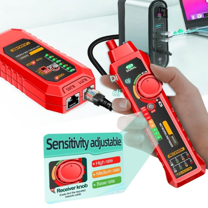 Professional Internet Testing Tool M469C Cable Tester Easy To Use Internet Troubleshooting for IT Technicians & Engineers
