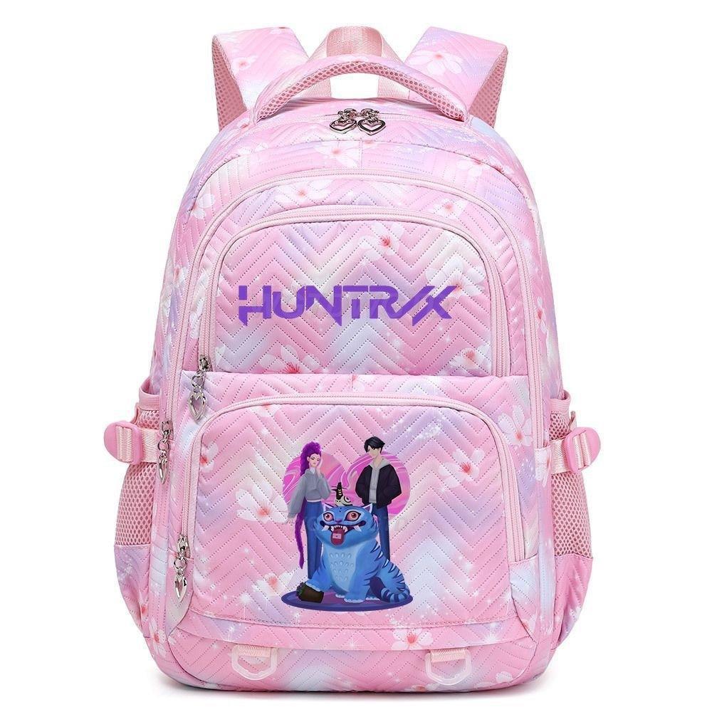 Kpop Demon Hunter Printed Backpack Female Student School Bag Large Capacity Lightweight Casual Backpack Trendy Fashion