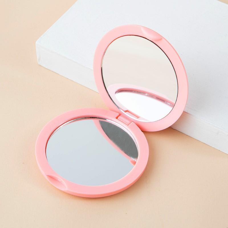Handheld Makeup Mirror Double Sided Mini Portable Pocket Folding Round Makeup Mirror For Travel Beauty Cosmetic Tool