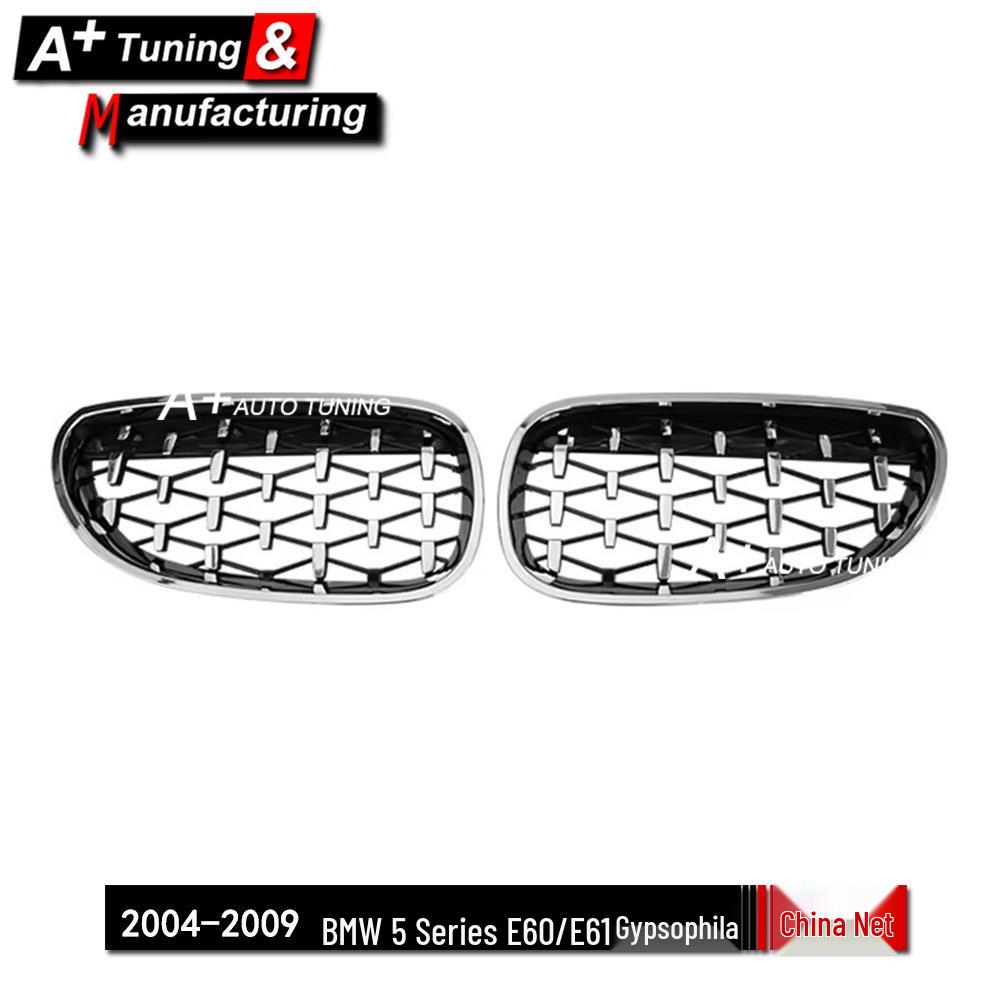 Chrom Sternen-Stil Kühlergrill für BMW 5er E60/E61 2004-2009