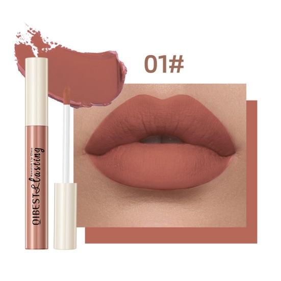 Matte Non-stick Long-lasting Waterproof Smudge Proof Hydrating Highly Pigmented Women Girls Liquid Lip Stick