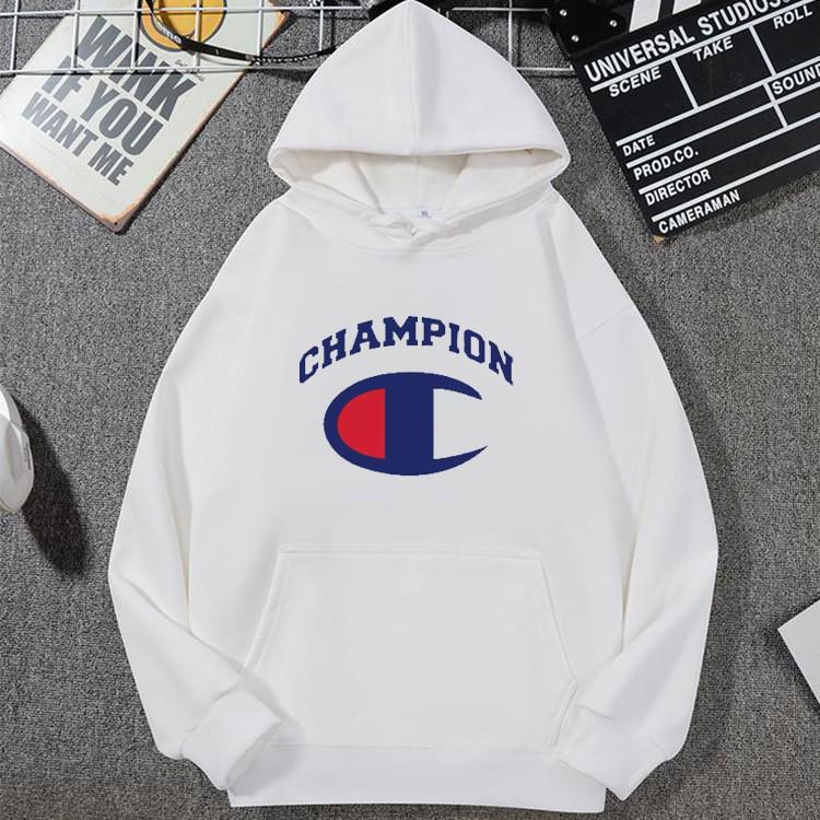 Men's & Women's Trendy Champion Hoodie: Casual Loose Fit, Spring/Autumn Style with Letter Design