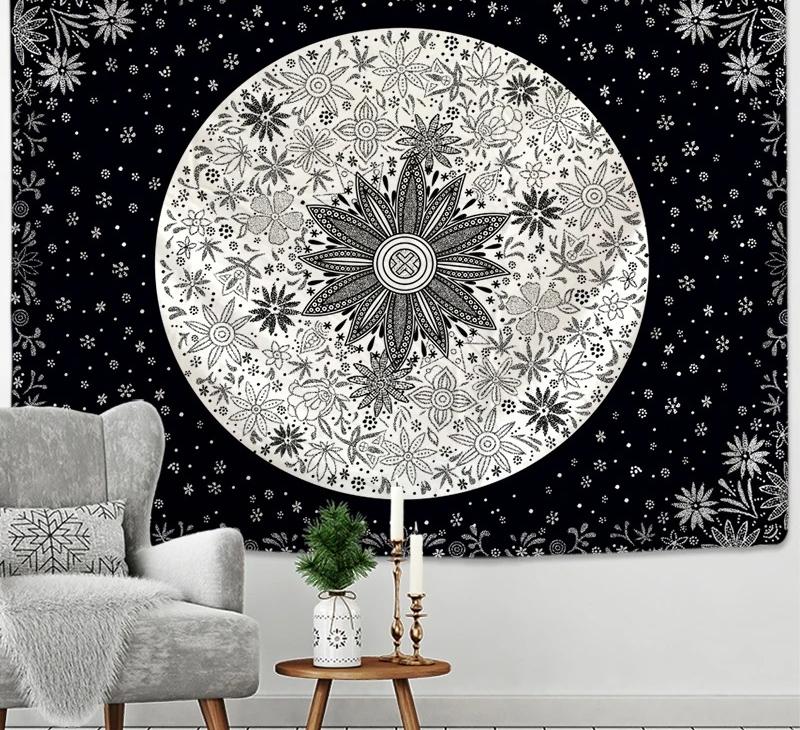 Indian Mandala Tapestry Wall Hanging Sandy Beach Throw Rug Blanket Camping Tent Travel Mattress Bohemian Sleeping Pad Tapestries