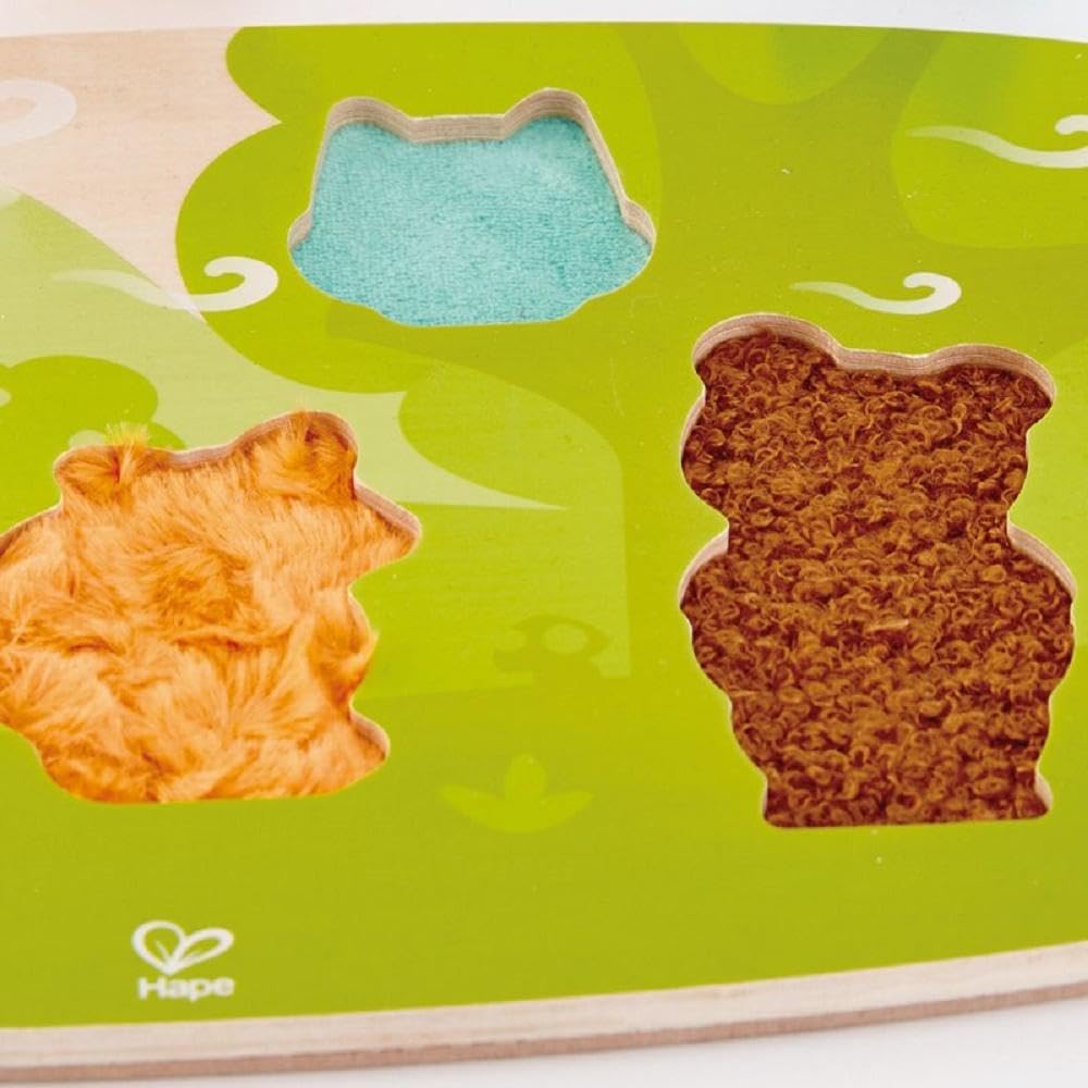 Hape touch Forest animal puzzle for ages 2 and wooden puzzle toy E1621 Let's it! up,