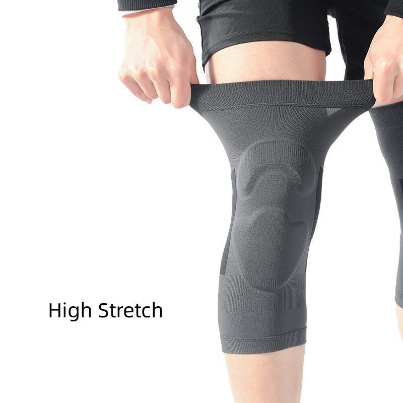 1Pair Knee Pads Eva Padded Crashproof Leg Compression Sleeve Knee Support Brace Football Volleyball Basketball Gym Sport Kneepad