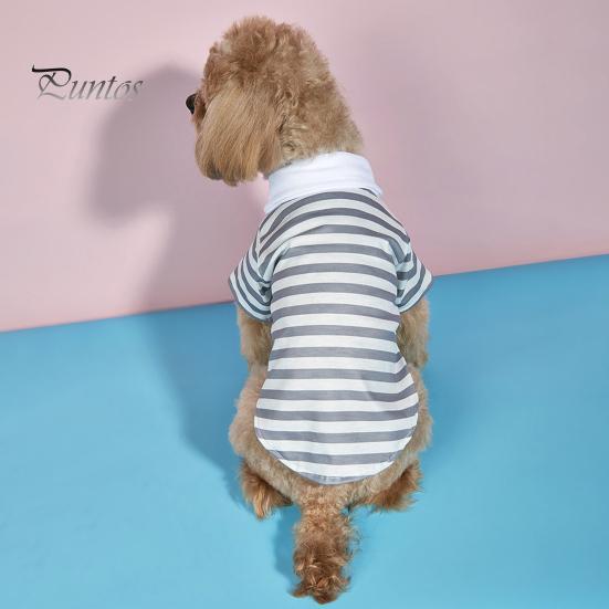 

Stylish Comfortable Washable Cat Sweatshirt Pet Dog Cat Two-legged Striped Blouse Daily Wear M