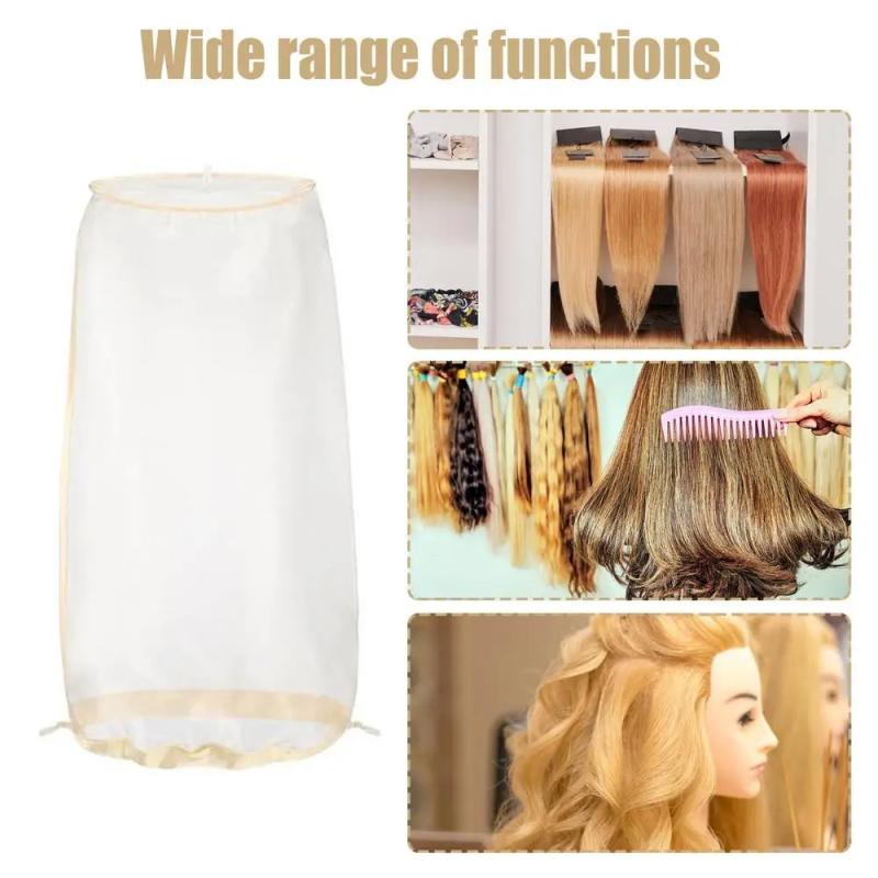 1Pcs Wig Bag Hair Dust Bags With Drawstring For Protect WigTraining Head From Dirt And Dust Organizer Wig Storage Bags 1Pcs 639₽