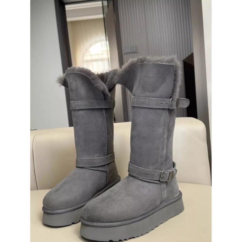 

Женские высокие большого размера на толстой подошве с мягкой подошвой зимние теплые меховые ботинки-дутики на подкладке до щиколотки противоскользящие для пеших прогулок спортивные хлопковые ботинки 40 серый