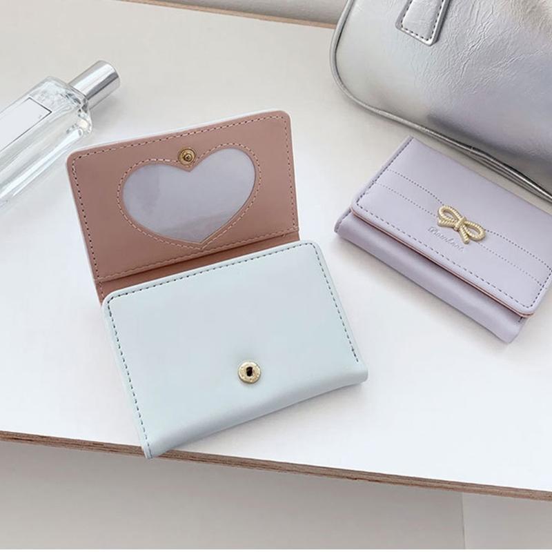 Women Small Compact Wallets Pu Leather Clutch Purses Card Holder Ladies Purse Money Bag,Clutch Purse Trifold Purses