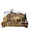 3D Digitaltryckt Leopardserie Tredelat Sängklädesset