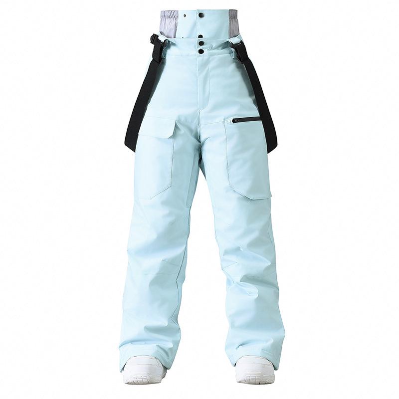 Ski Pants with Suspenders for Men & Women: Windproof, Waterproof, Warm, Thickened for Winter Snowboarding & Skiing