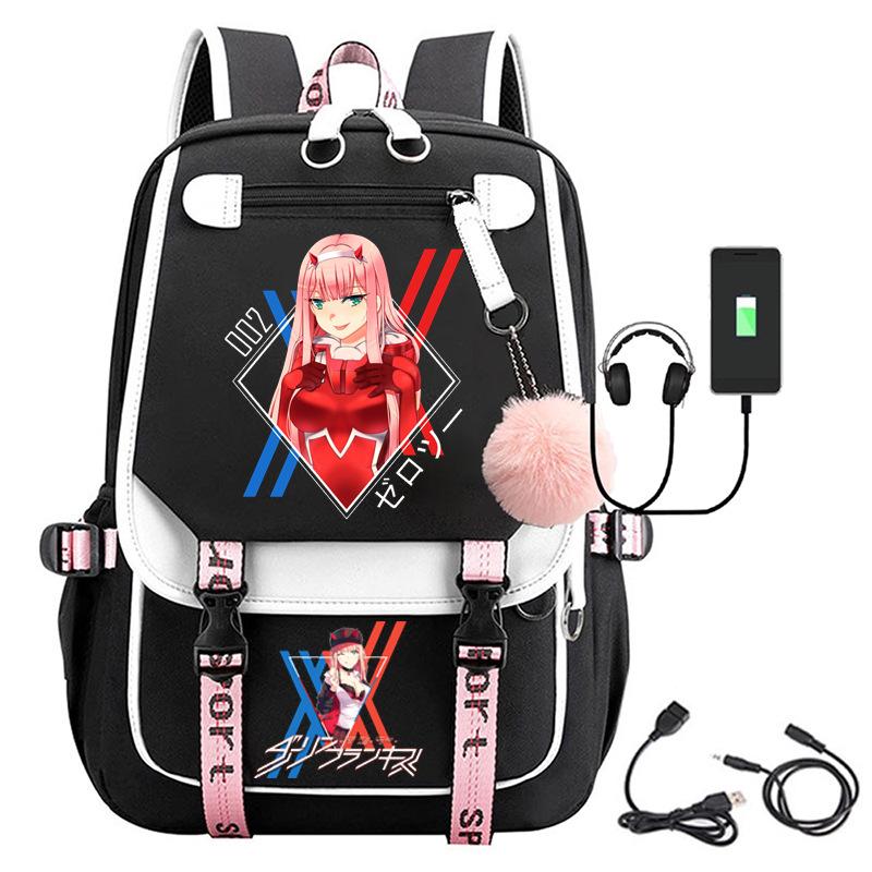 Large Capacity Schoolbag with Shoulder Strap; Student Three-piece Pencil Case Set