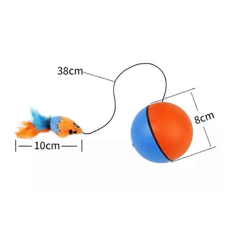 Interactive Cat Ball Toy, Automatic Moving Cat Ball Toy,Motion Ball Toy