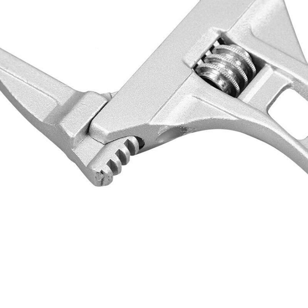 Sehfupoye Adjustable Wrench Large Opening Bathroom Spanner Wrenches Wide Jaw 16-68mm Aluminum Alloy Spanner Wrenches Shank Plumber