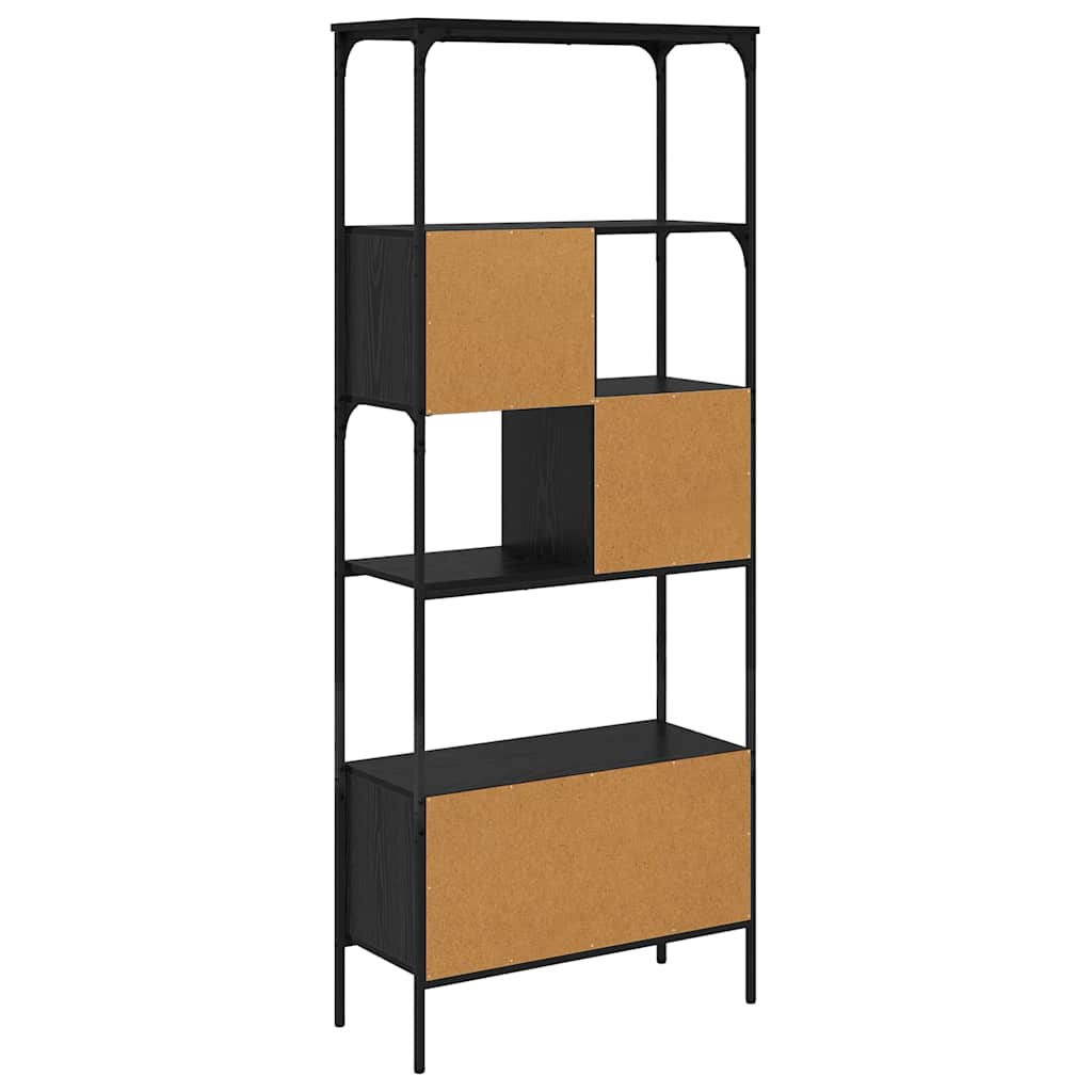 Bookshelf Black Oak Effect 76 x 33 x 188.5 cm