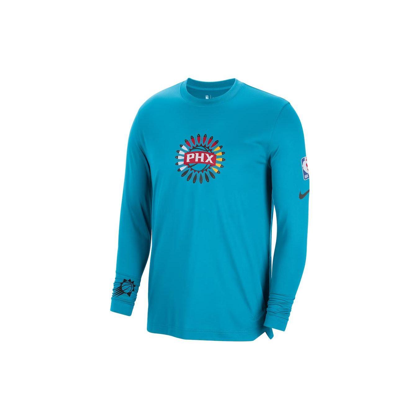

Nike City Edition Casual Print Crew Neck Long Sleeve T-Shirt Men Tops Blue DN8508-414