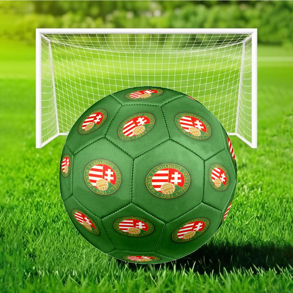 Hungarian Football Emblem Soccer Ball Size 5 Soccer Ball, Machine-stitched, Durable, Suitable for Training and Matches Fan Gift