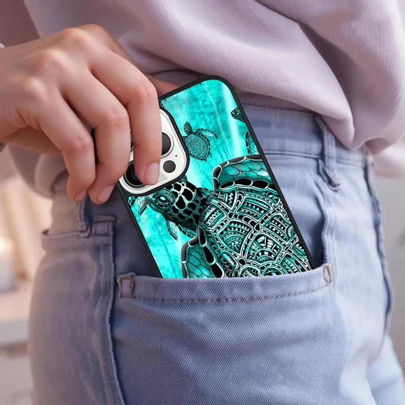 Turtles colourful Sea turtle shell colourful Phone Case For iPhone 17 Air 15 16e 14 13 Pro Max Coque 12 11 Pro Max PLUS cover