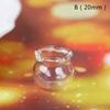1/12 Lovely Dollhouse Miniature Glass Fish Tank Bowl Aquarium Doll House Home Ornaments Toys