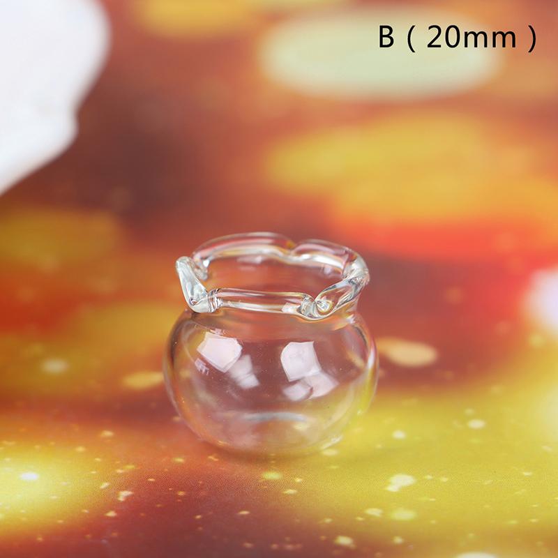 1/12 Lovely Dollhouse Miniature Glass Fish Tank Bowl Aquarium Doll House Home Ornaments Toys