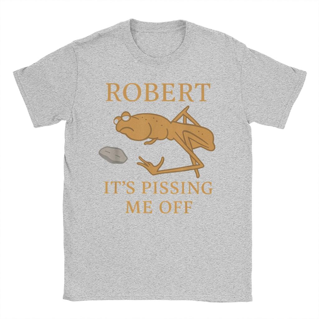 Robert Pissing Me Off TShirts for Men Women Marcus The Worm Awesome Cotton Tees Crew Neck Short Sleeve T Shirt 6XL Clothes
