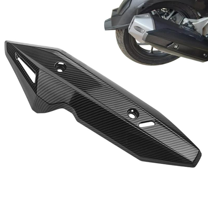 Motorcycle Exhaust Pipe Cover, Muffler Pipe Protector, Black ABS Exhaust Pipe Protector Guard For Honda Click 150 125 Motorcycle