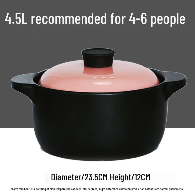 Dual-Use Ceramic Induction Cooker & Stew Pot for Open Flame – Ideal for Soups, Braised Dishes, and Hot Pot