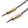 Cord Speaker Wire 3.5mm Male to Male Audio Adapter Cord 4 Pole 3.5mm Audio Cable Car AUX Cable