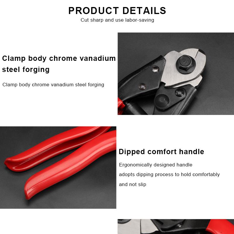 Řezačka kabelů řadicí páky na kolo, multifunkční svorka na hadici kola, řezačka vnitřních kabelů, kleště na brzdové hadice na kole