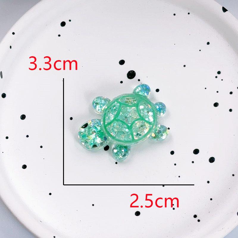 Flashing Resin Luminous Turtle Ornaments - Large & Small DIY Accessories