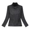 New Fashion Rhinestone Long Sleeve Warm Top for Stylish Moms - Autumn/Winter Belly-Covering, Age-Reducing Design