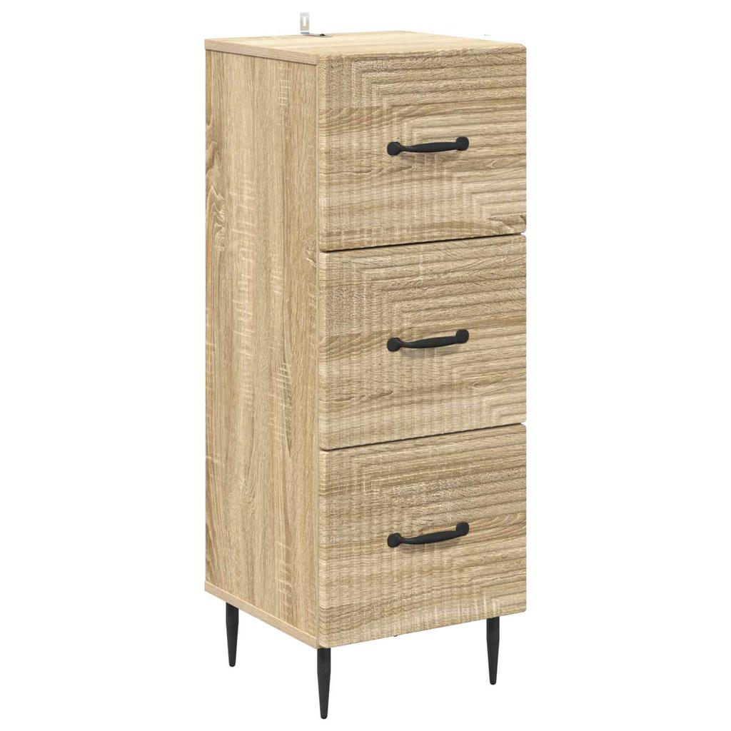 Drawer Cabinet Sonoma Oak 33 x 34.5 x 89.5 cm