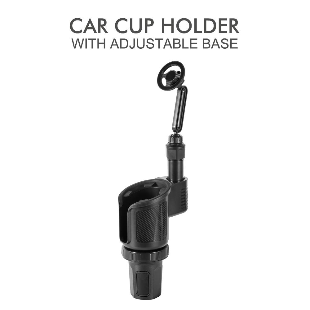 2 In 1 Car Magnetic Phone Holder Cup Holder 360 Degree Adjustable Base Auto Interior Accessory