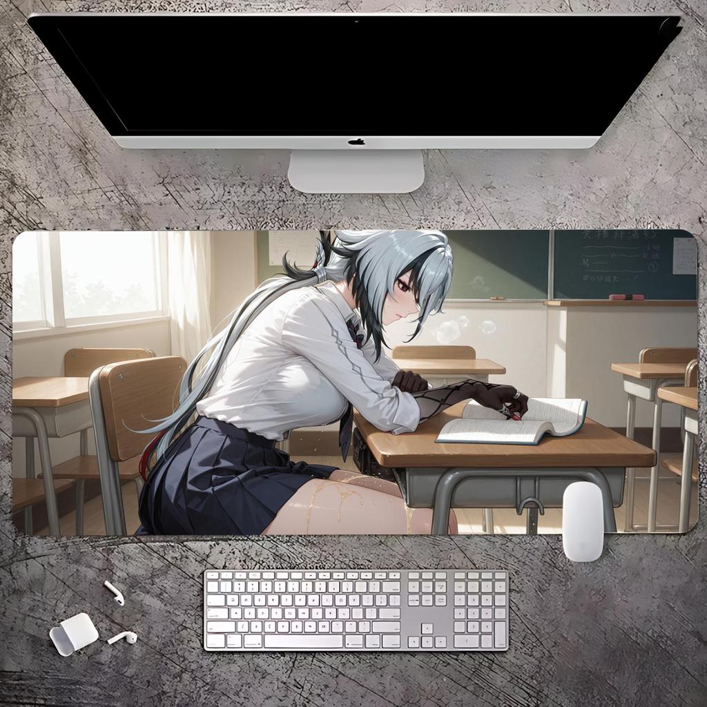 Genshin Impact Arlecchino Mouse Pad Large Playmat Gaming Customized Mat Xxl Size Gamer Office Mousepad Logo Desk Mat