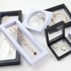 A52E Set of 3 Suspended Charm Holder Case Floating Jewelry Display Box Storage Container for Necklace Accessories Holder