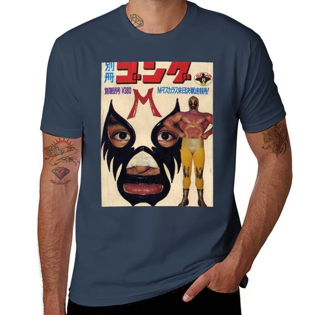 MIL MASCARAS JAPANESE TShirt Basic All Season Solid TShirt
