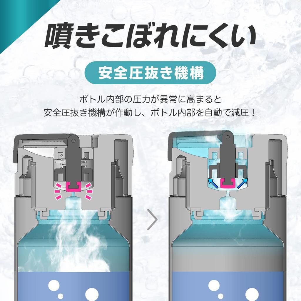 Atlas Carbonated Water Carbonated Compatible with Carbonated For Cold Vacuum Stainless Carbonated Beverage Matte Sparks SPARX Bottle, Bottle, 390ml,