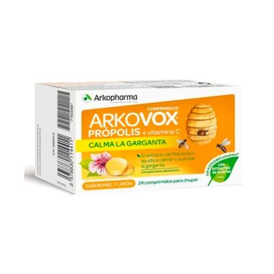 Arkopharma Arkovox Propolis  Vitamin C 24 Honey-Lemon Tablets