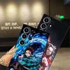 Case for Samsung Galaxy S25 Edge S23 Ultra S24 Plus S21 FE S20 Black Soft Phone Cover Anime D-Demon S-Slayer