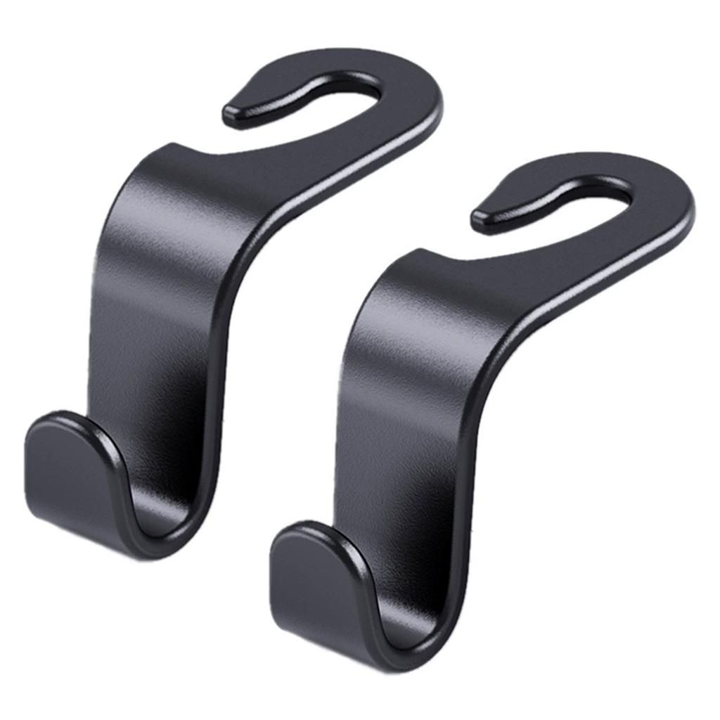 Car Back Hook for Vehicle Rear, S Hook, Black Pack of 2