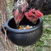 2PCS Rubber Chicken Feeder Bowl For Poultry Feeding and Watering with Hanging Design For Game Fowl Training Daily Use