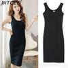 BITCED Women Fashion Round Neck Sexy Sleeveless Mini Dress Fashion Dress