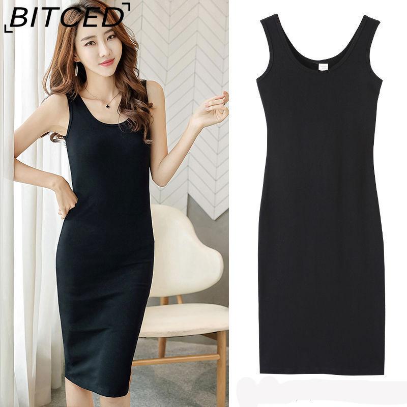 BITCED Women Fashion Round Neck Sexy Sleeveless Mini Dress Fashion Dress