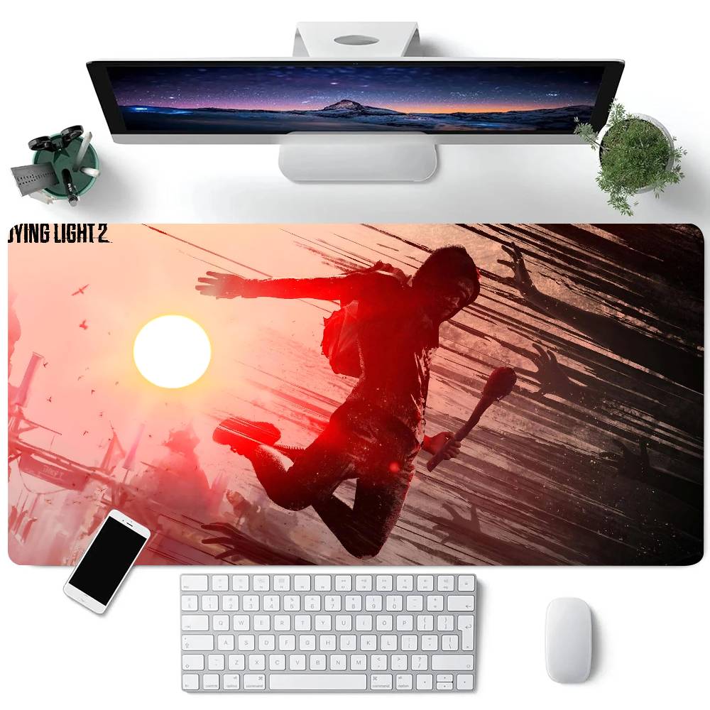 Game Dying Light 2 Stay Human Mousepad Large Keyboard Desk Mat Gaming Mouse Pad LockEdge Non-slip Mat LE600x300x2mm