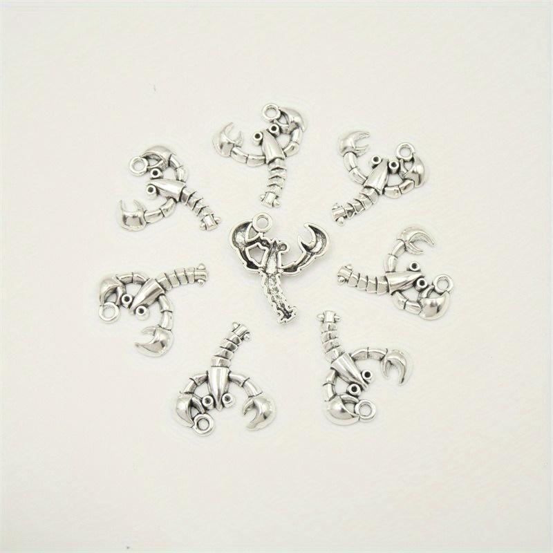 20pcs DIY Jewelry Accessories Retro Pendant Zinc Alloy Lobster Pendant for Jewelry Making Necklace
